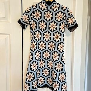 Anthropologie Mini Sweater Dress, The Nina Mock Neck Short Sleeve Dress